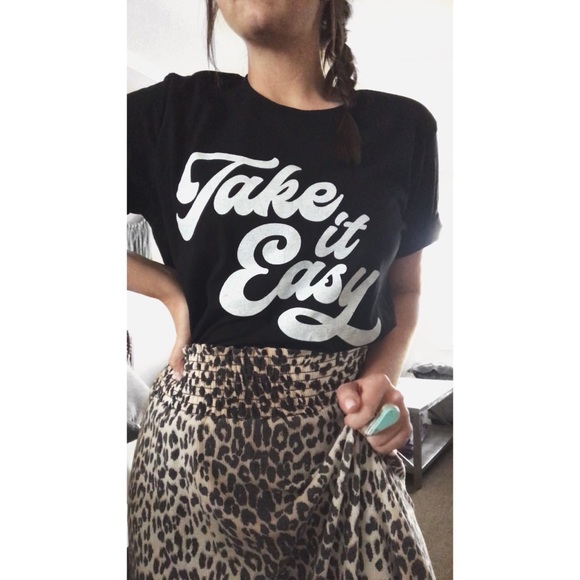 Bella Canvas Tops - Take It Easy Graphic Tee